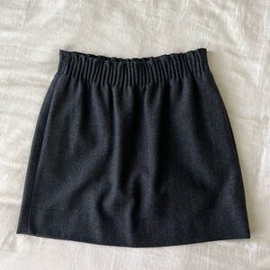 J. Crew Dark Gray Herringbone Skirt